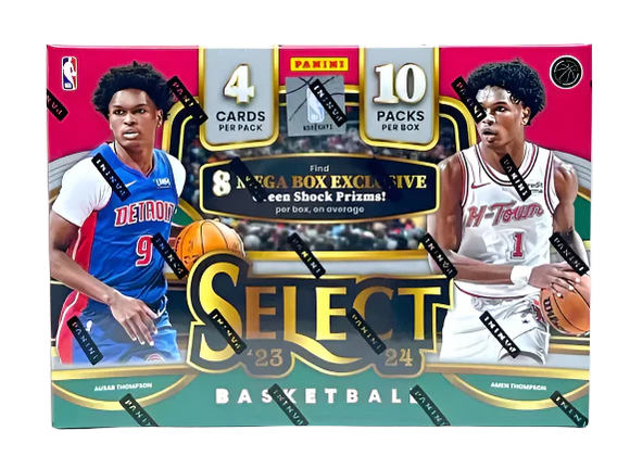 2023/24 Panini Select Basketball Hobby Mega Box (Green Shock Prizms)