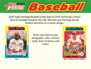 2024 Topps Heritage Baseball Hanger Box