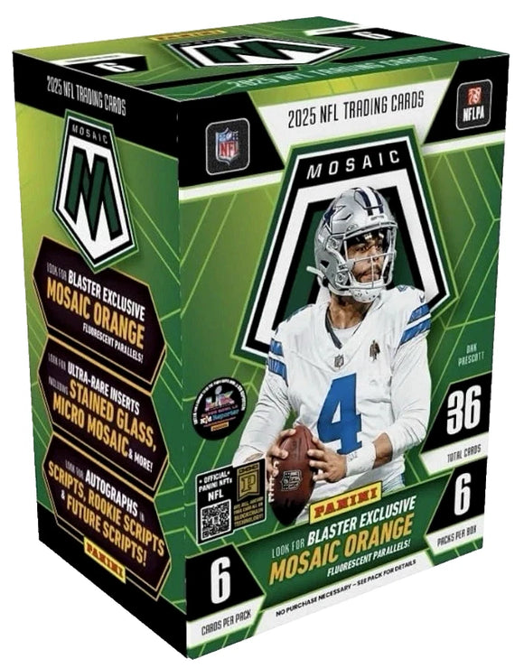 2025 Panini Mosaic Football 6-Pack Blaster Box