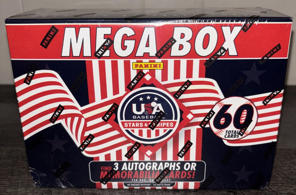 2025 Panini USA Stars & Stripes Baseball 60ct. Mega Box