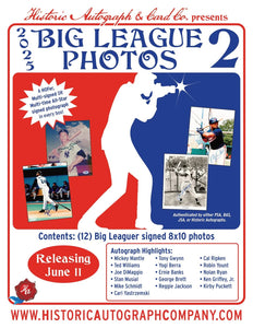 2025 Historic Autographs Big League Photos 2 Baseball Hobby Box