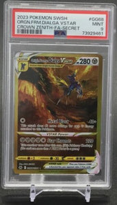 2023 Pokémon SWSH Origin Form Dialga VSTAR Crown Zenith Secret Rare #GG68 PSA 9