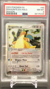 2003 Pokémon EX Dragonite EX Holo Dragon #90 PSA 8 NM-MT