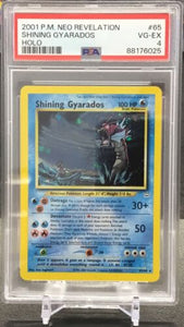 2001 Pokémon Neo Revelation Shining Gyarados Holo #65 PSA 4 VG-EX