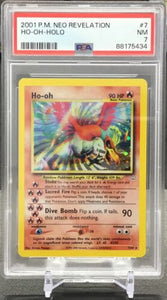 2001 Pokémon Neo Revelation Ho-Oh Holo #7 PSA 7 NM