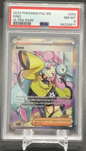 2023 Pokémon PAL EN Iono Ultra Rare #254 PSA 8 NM-MT