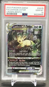 2023 Pokémon SWSH FA Leafeon VSTAR Crown Zenith #GG35 PSA 10 Gem Mint