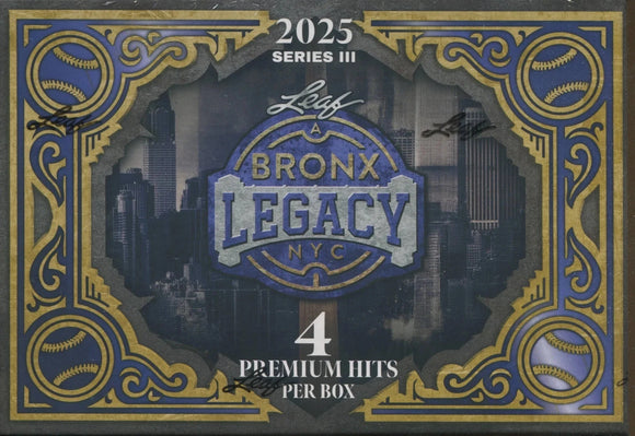 2025 Leaf Bronx Legacy Baseball Hobby Box