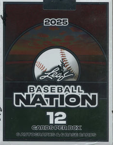 2025 Leaf Baseball Nation Hobby Box