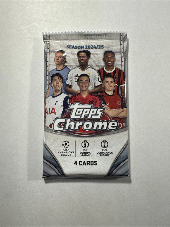 2024-25 Topps Chrome Soccer UEFA Pack