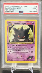 2000 Pokemon Gym Challenge Sabrina's Gengar 1st Edition #29 PSA 9