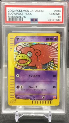 2002 Pokémon Japanese Slowpoke Holo McDonalds #014 PSA 10 Gem Mint
