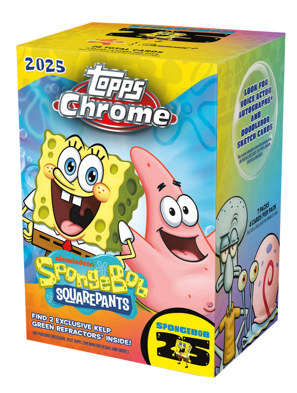 Topps Chrome Spongebob 25th Anniversary 7-Pack Blaster Box