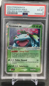 2004 Pokémon EX Venusaur EX Holo Fire Red & Leaf Green #112 PSA 6 EX-MT