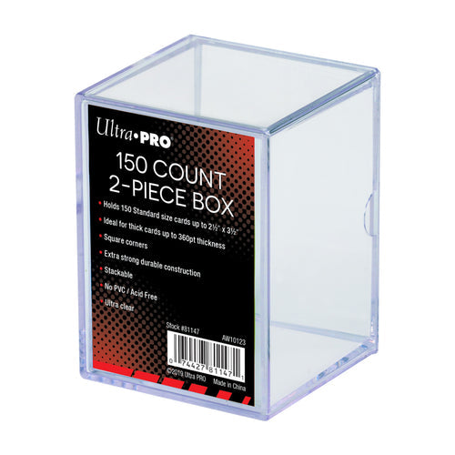 2-Piece Clear Card Storage Box 150 count